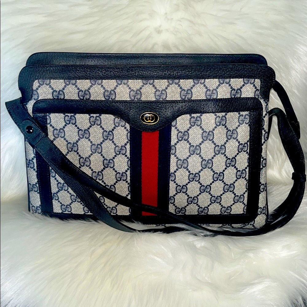 Gucci GG sherry line Shoulder Bag with Red and Blue Accents adjustable strap♥️ - Picture 3 of 14